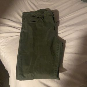green A&E pants